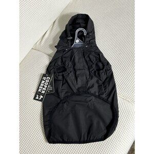 Cooper and Nash Hooded Dog Rain Coat, Pocket, Removeable Hood, Size Medium, NWT